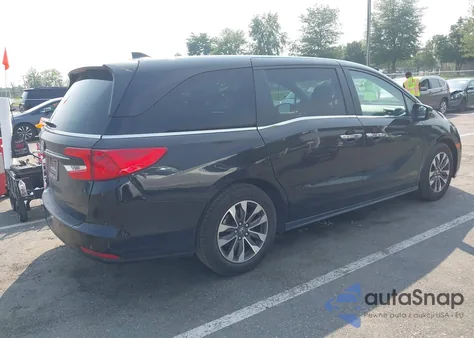 2022 Honda Odyssey Ex-L from USA, damaged, VIN 5FNRL6H77NB031189